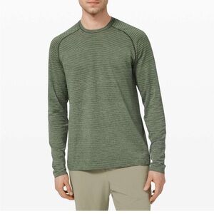 Lululemon Men’s Metal Vent Tech‎ Long Sleeve 2.0, Wave Fade Rosemary, Size L